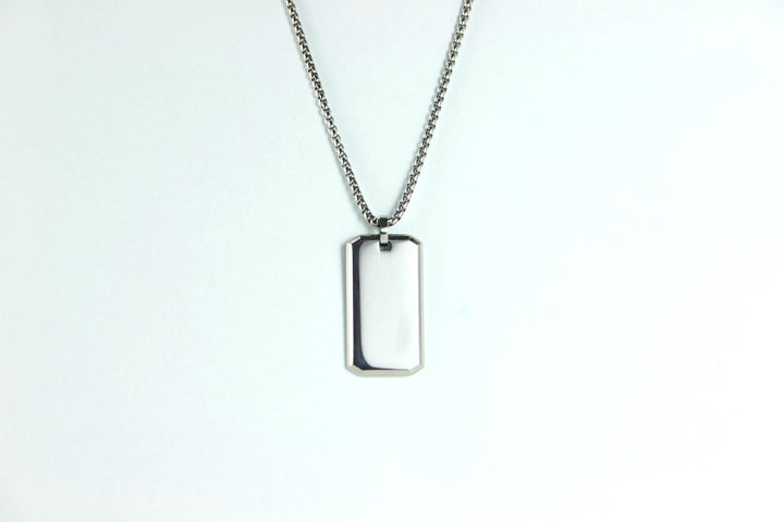 Roman Numerals Rectangle Necklace