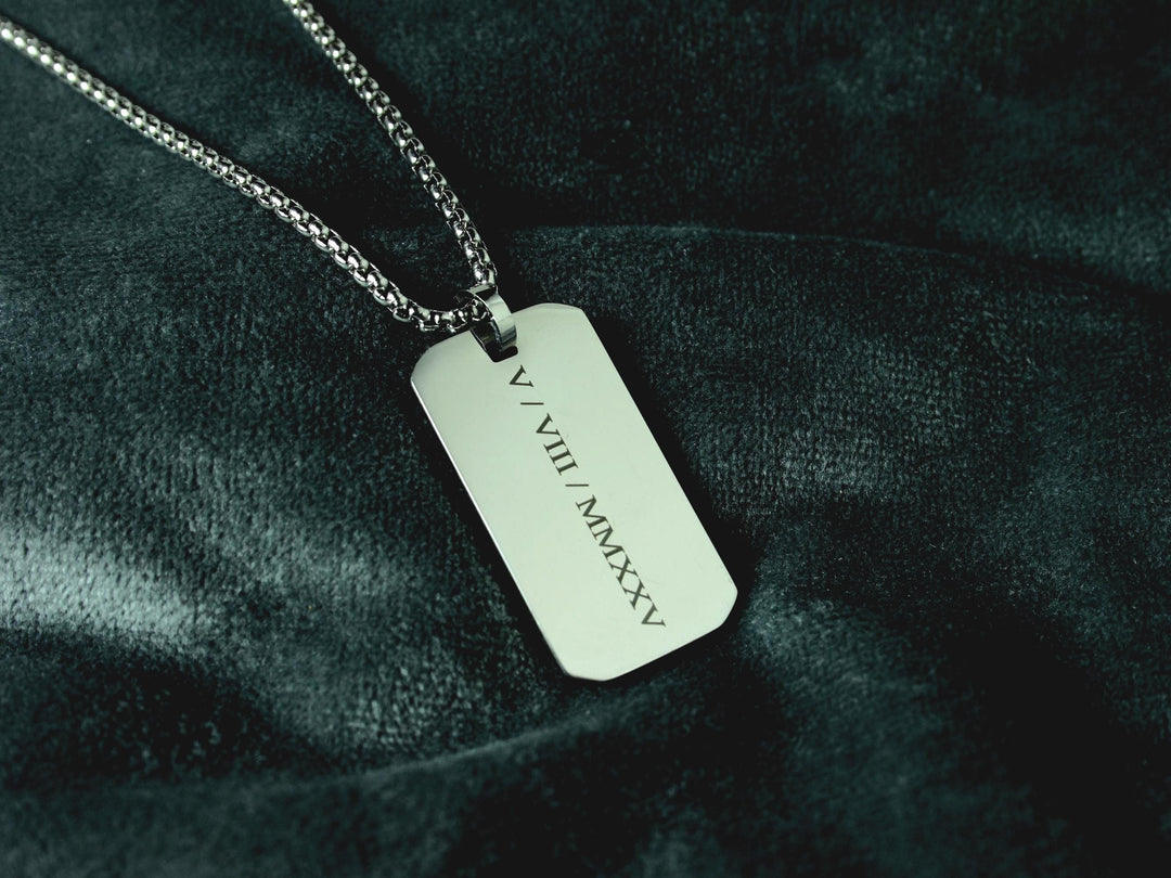 Personalised Roman Numeral Necklace