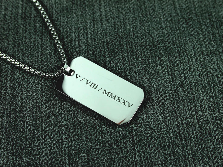 Personalised Roman Numeral Necklace