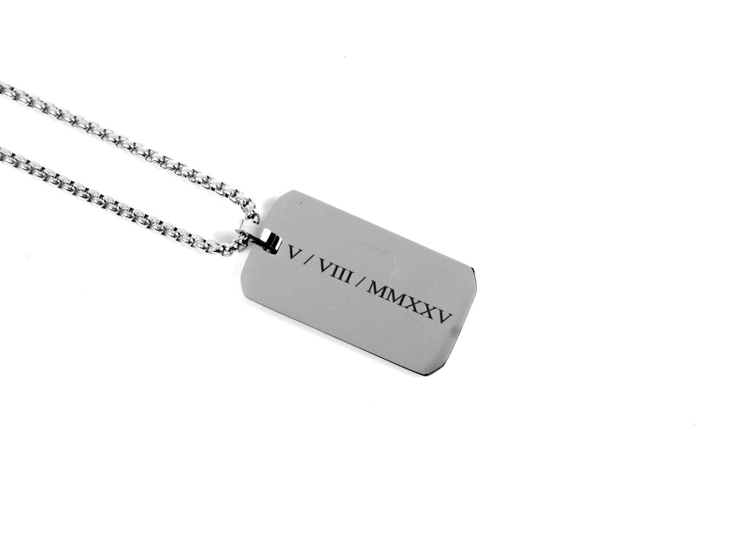 Personalised Roman Numeral Necklace