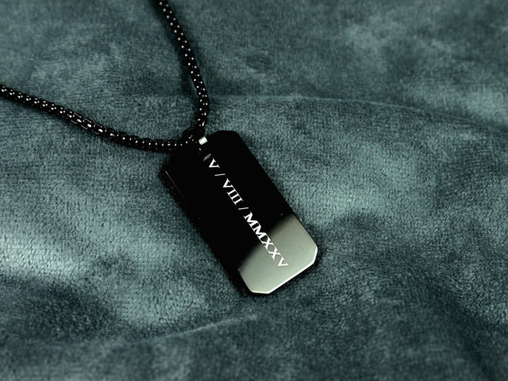 Black Victorian Style Roman Numerals