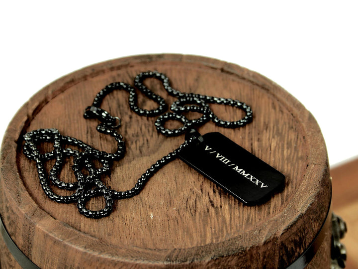 Black Victorian Style Roman Numerals