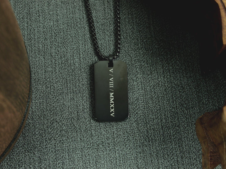 Black Victorian Style Roman Numerals
