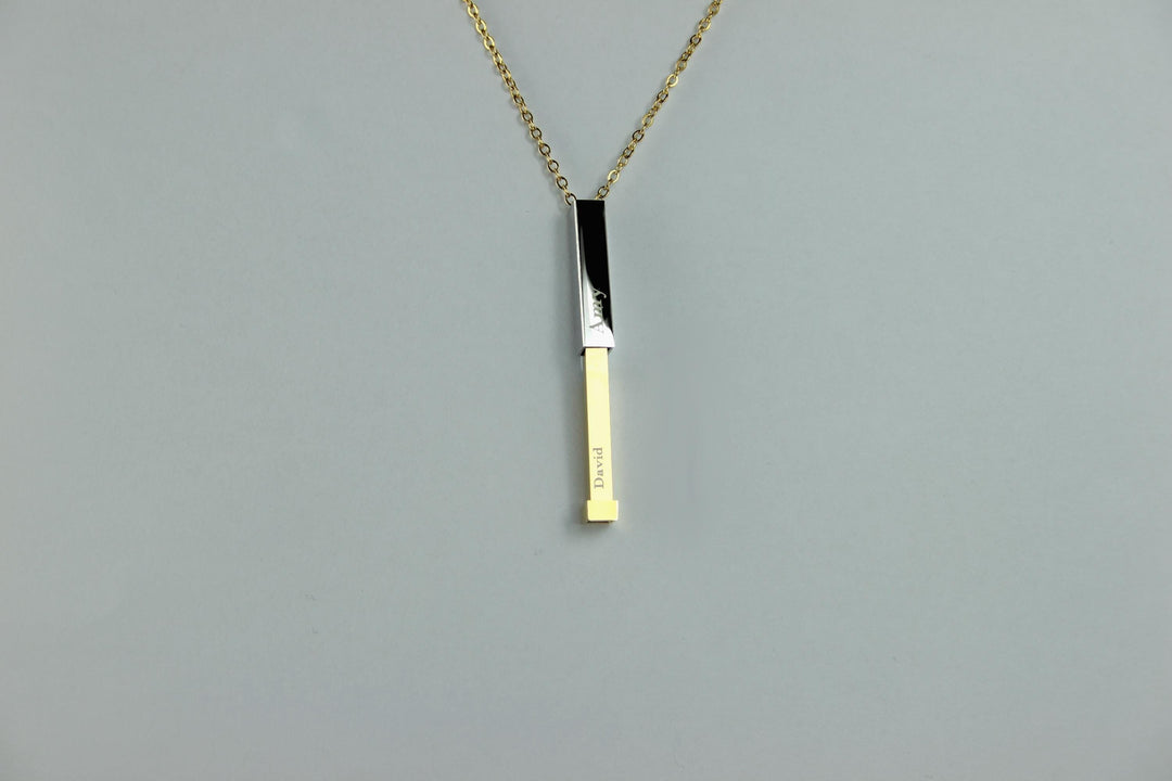 Hidden Name Push Up Necklace