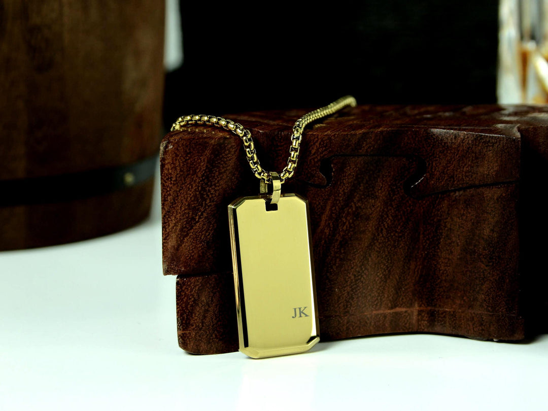 Personalised Initial Bar Necklace