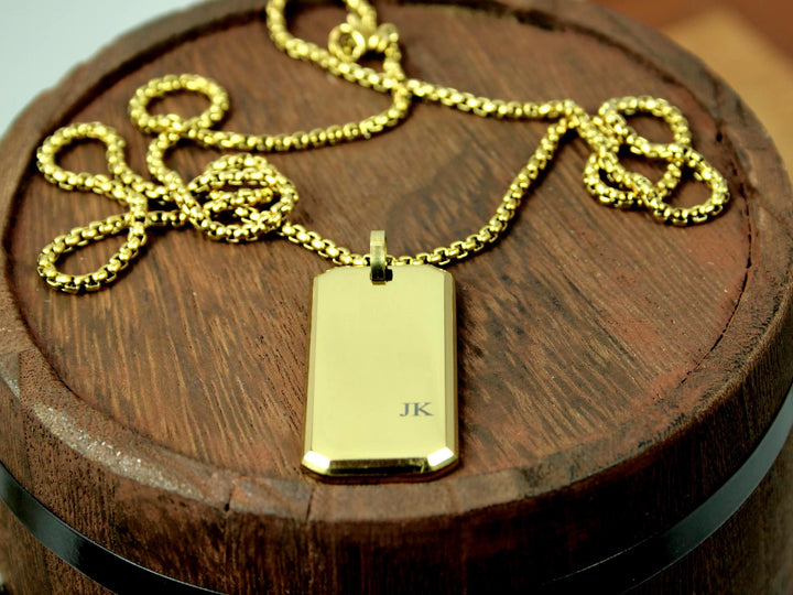 Personalised Initial Bar Necklace
