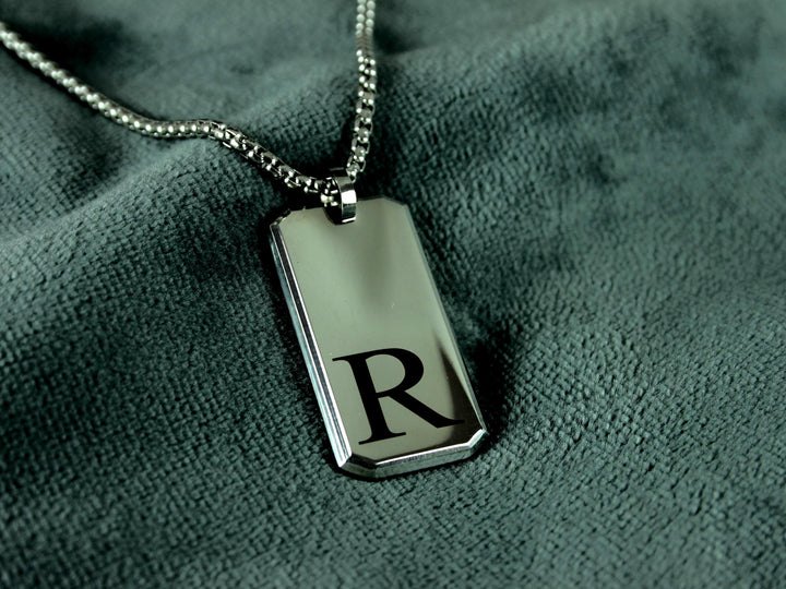 Silver Initials Pendant