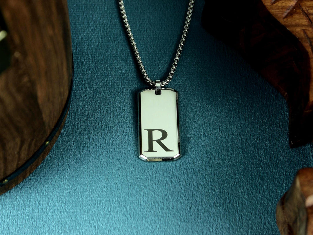 Silver Initials Pendant