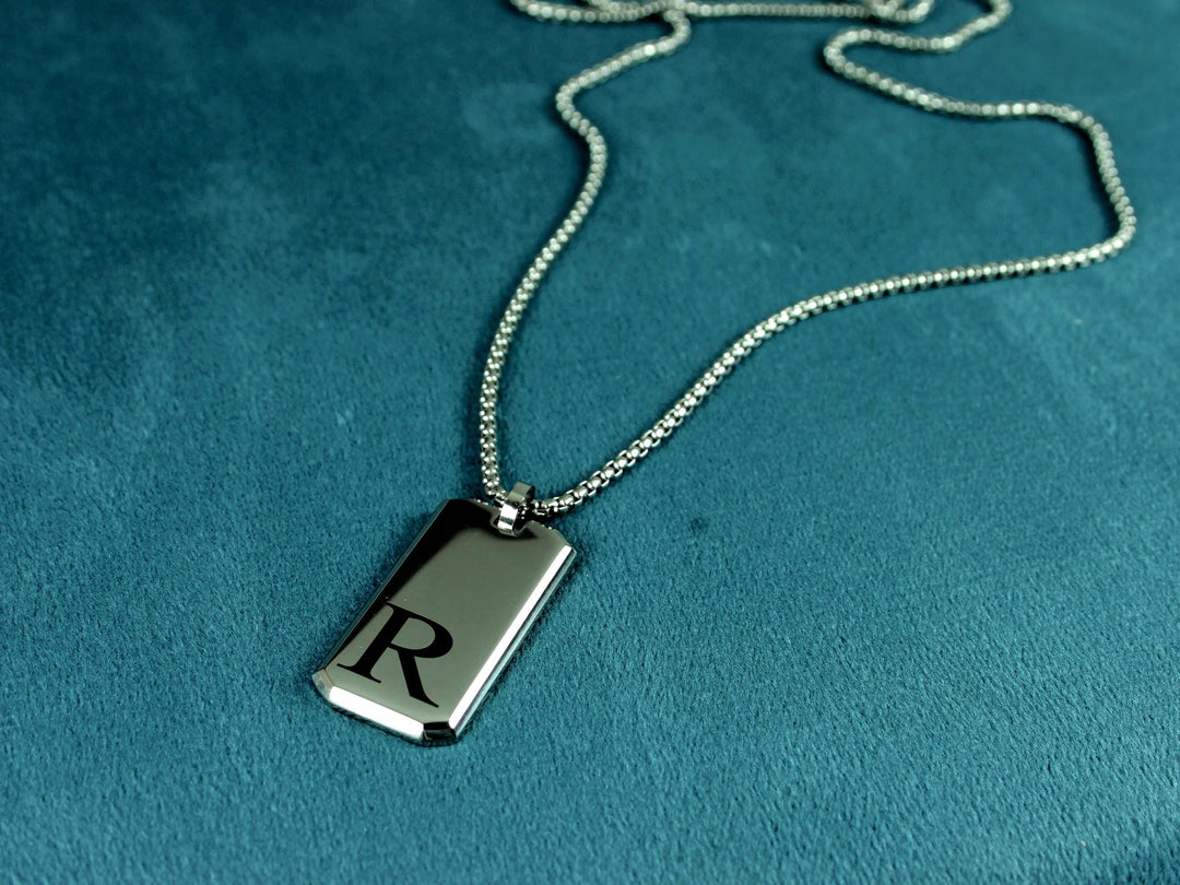 Silver Initials Pendant