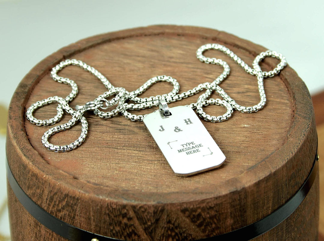 Personalised Initials Couples Necklace