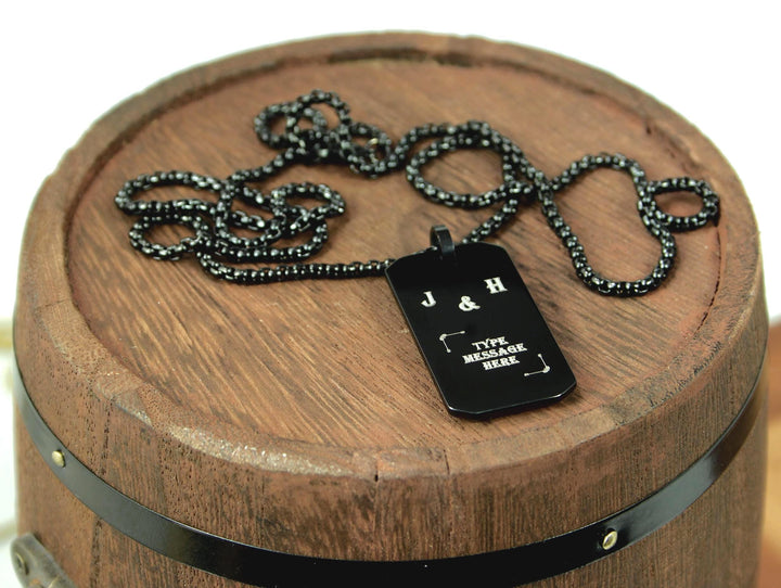Personalised Initials Couples Necklace