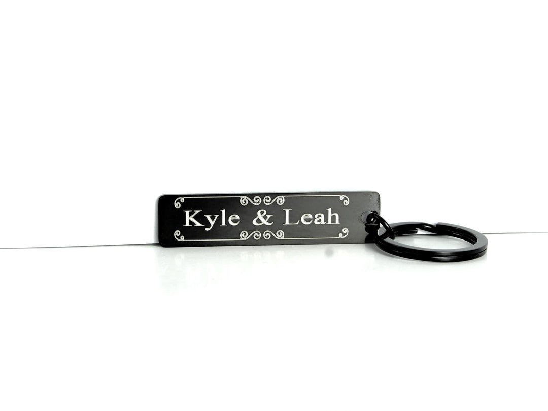 Couples Name Tag Keyring