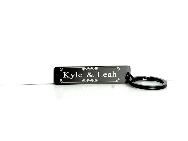 Couples Name Tag Keyring