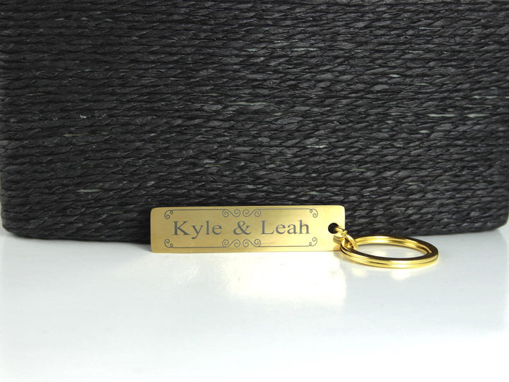 Couples Name Tag Keyring