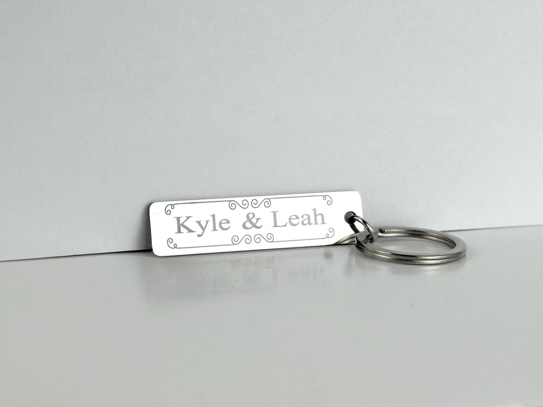 Couples Name Tag Keyring