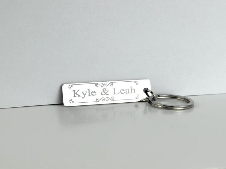 Couples Name Tag Keyring