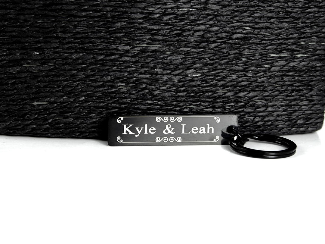 Couples Name Tag Keyring