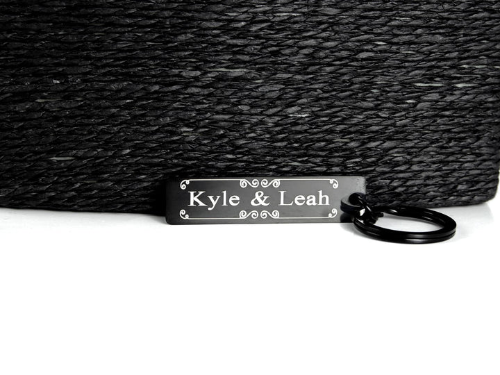 Couples Name Tag Keyring
