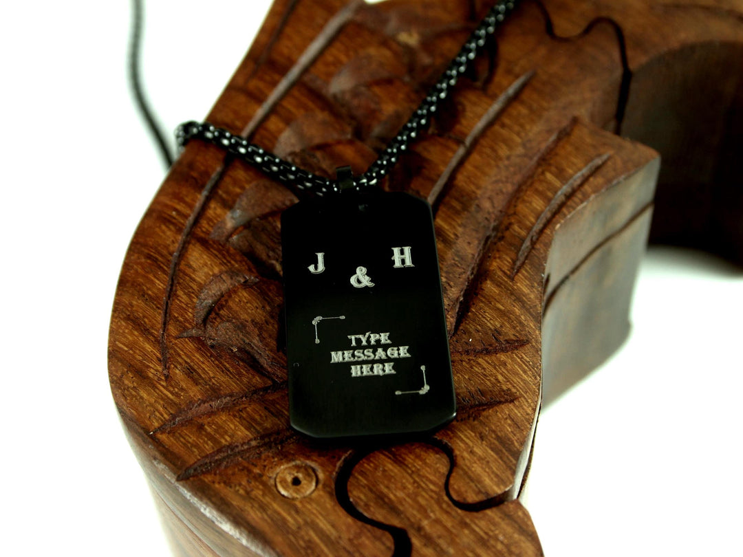 Personalised Initials Couples Necklace
