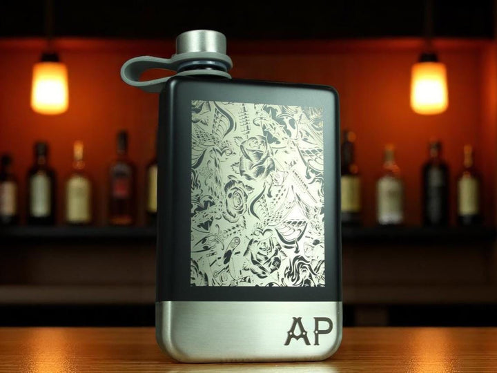 Tattoo Design Personalised Whiskey Flask