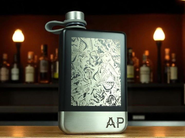 Tattoo Design Personalised Whiskey Flask