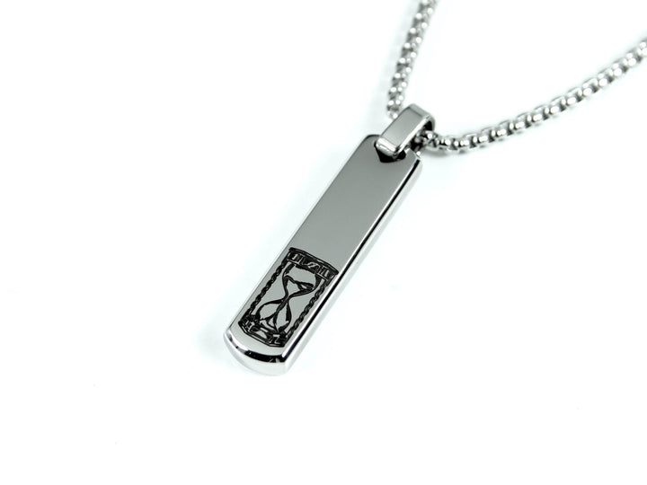 Personalised Bar Pendant, Tattoo Print Design