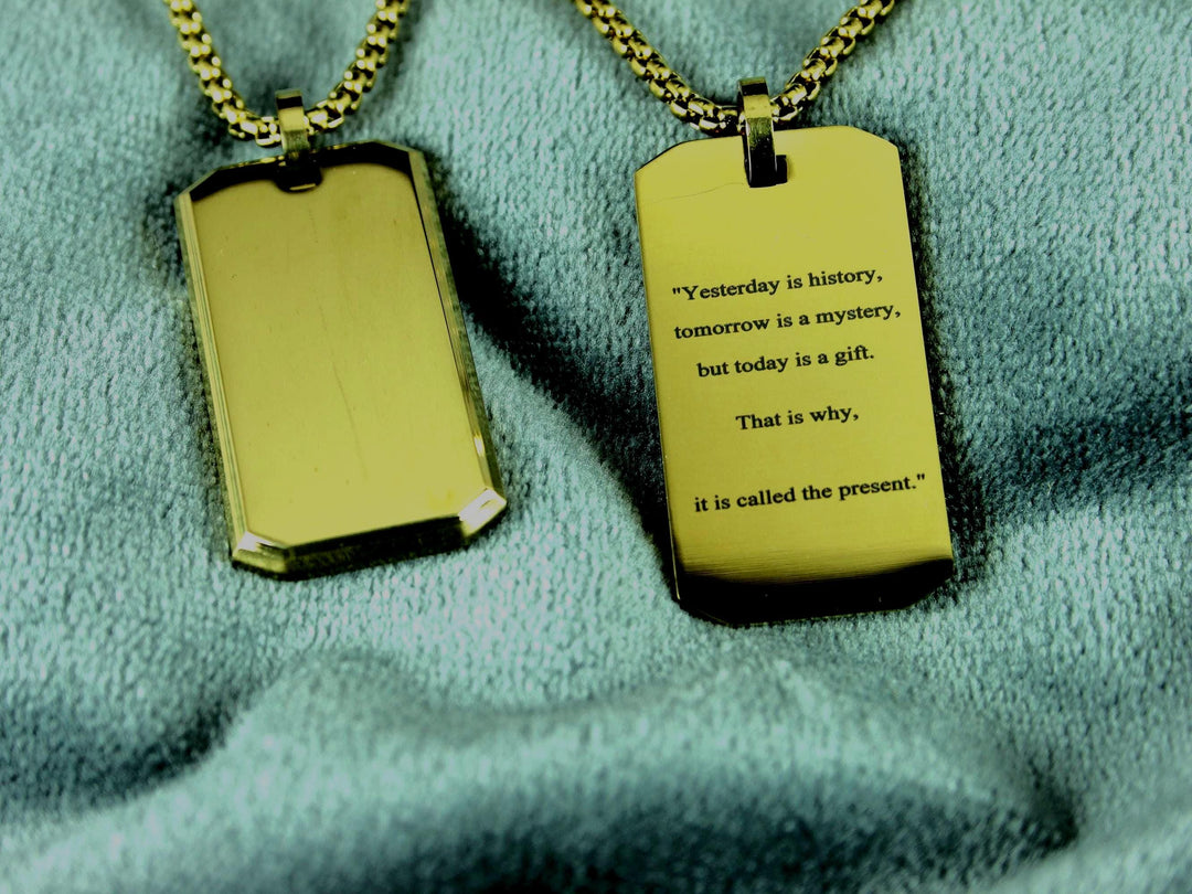 Gold Motivation Necklace