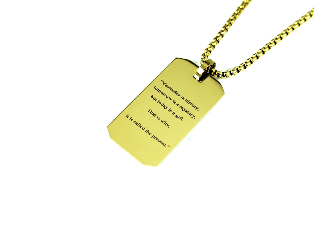 Gold Motivation Necklace
