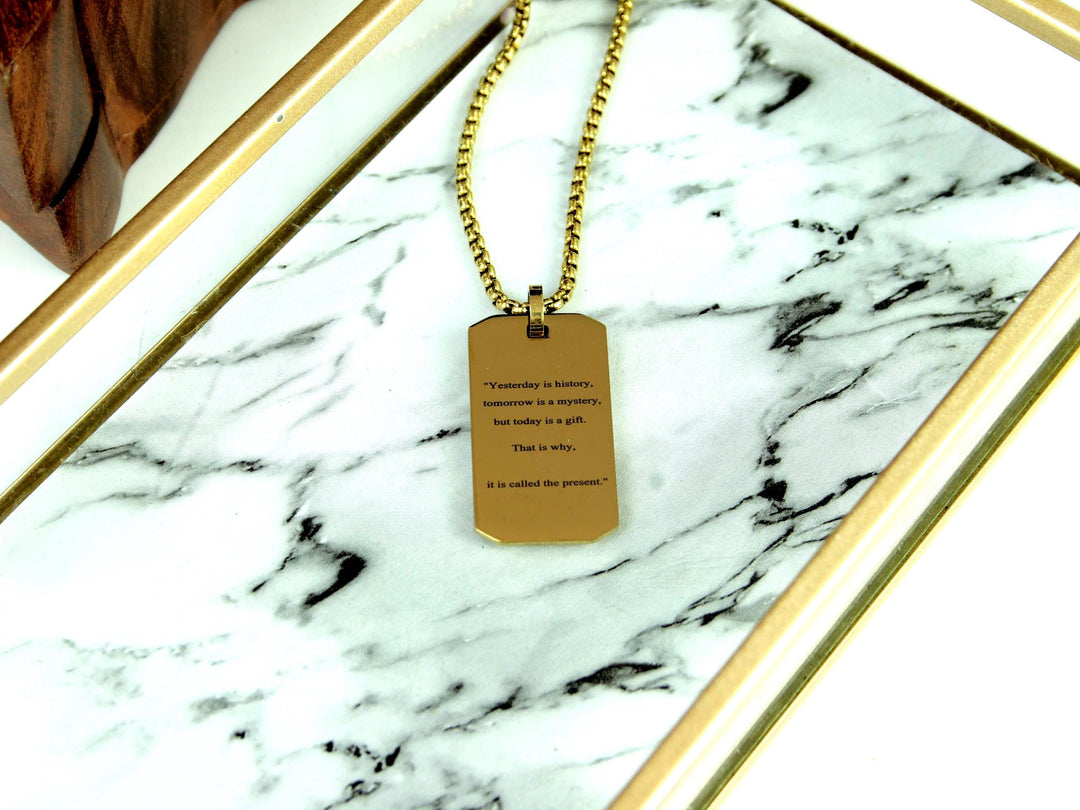 Gold Motivation Necklace