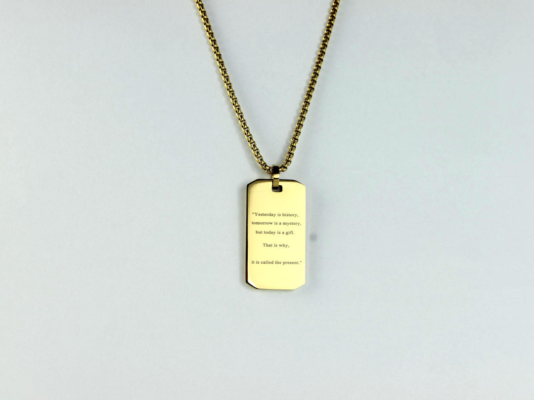 Gold Motivation Necklace