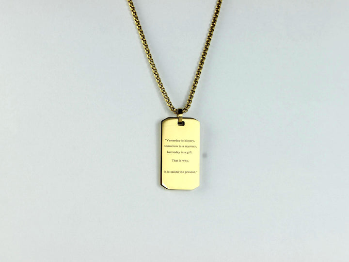 Gold Motivation Necklace