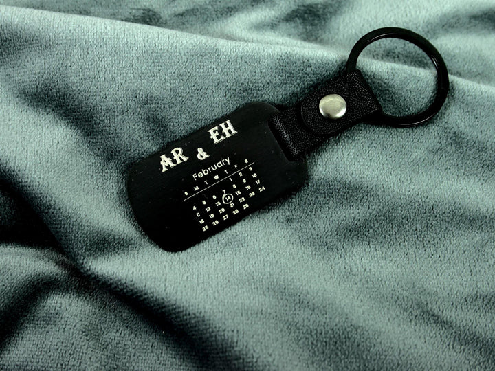 Black Dog Tag Personalised Calendar