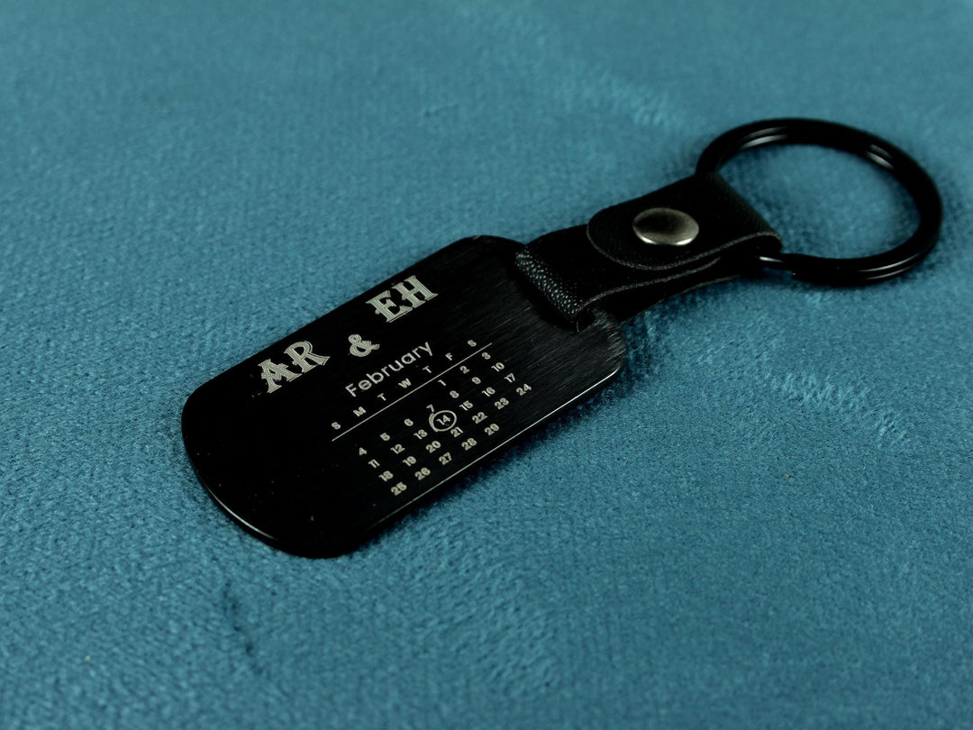 Black Dog Tag Personalised Calendar