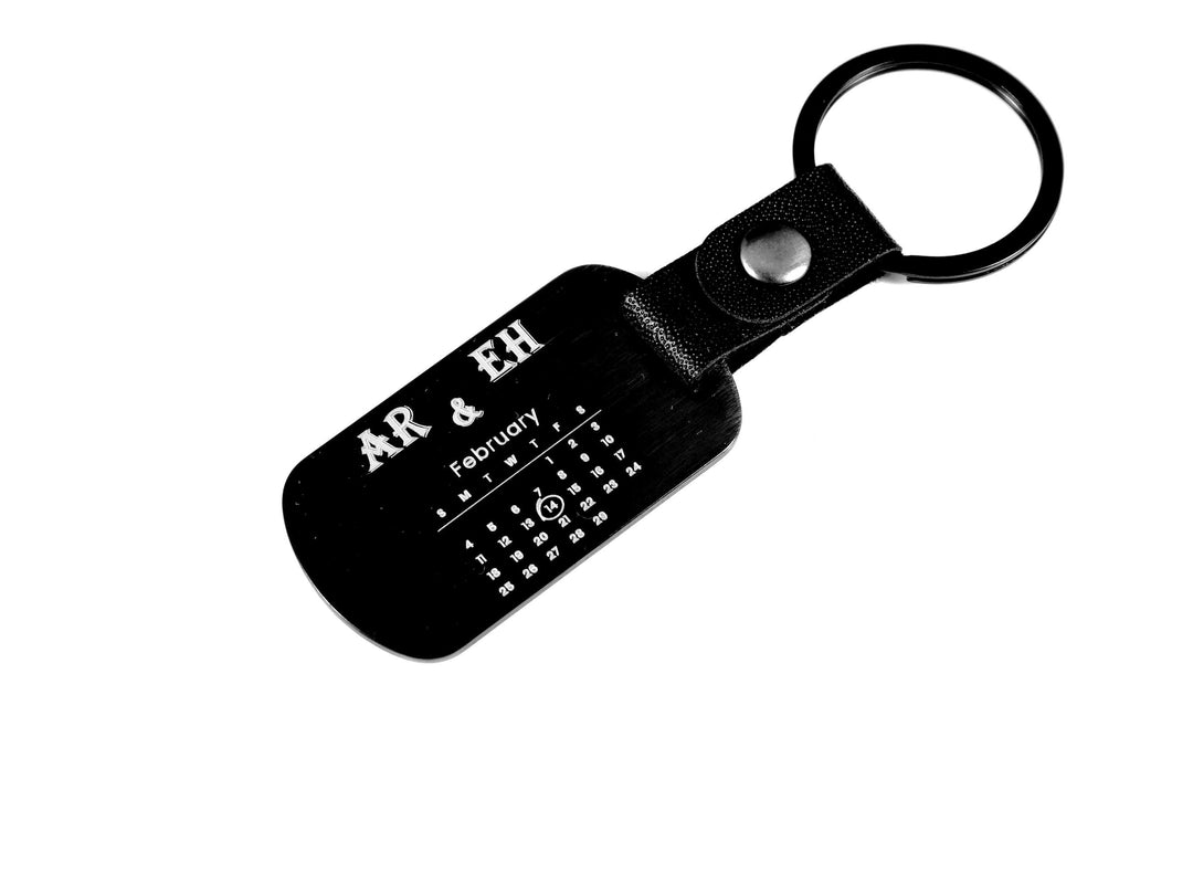 Black Dog Tag Personalised Calendar