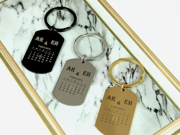 Personalised Calendar Keychain