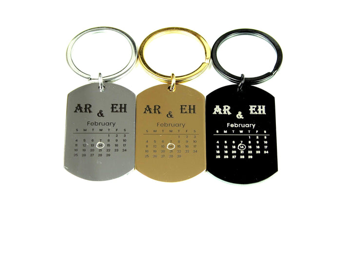 Personalised Calendar Keychain
