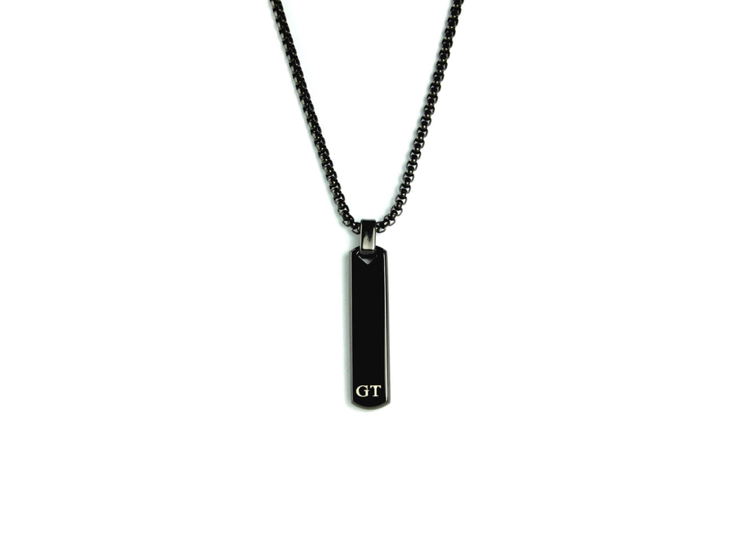 Custom Initial Bar Necklace