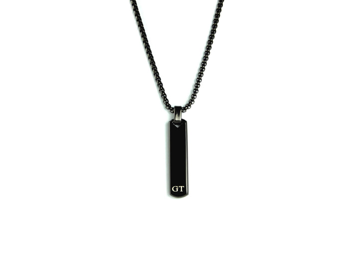 Custom Initial Bar Necklace