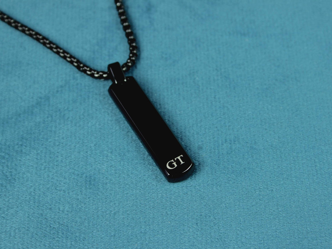 Custom Initial Bar Necklace