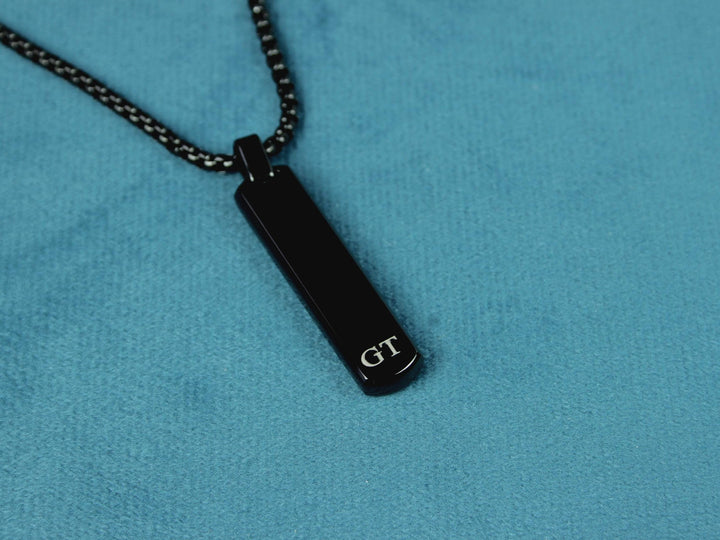 Custom Initial Bar Necklace