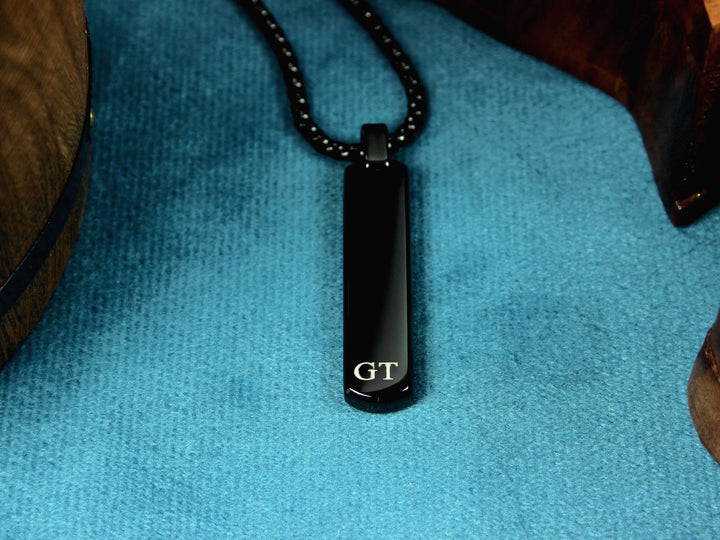 Custom Initial Bar Necklace