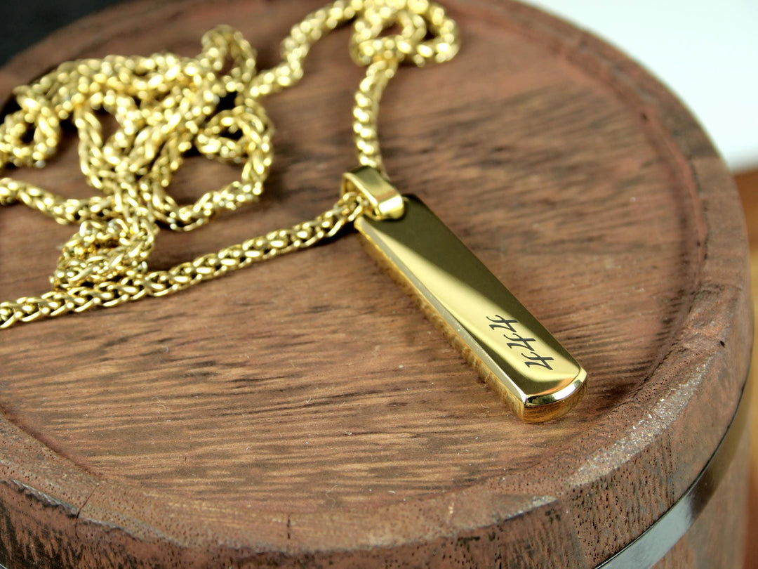 Angel Numbers Bar Necklace