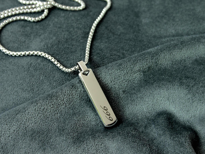 Angel Numbers Bar Necklace