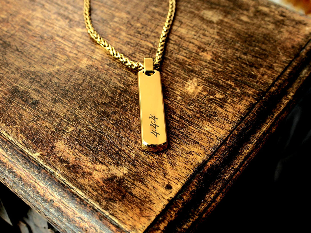 Angel Numbers Bar Necklace