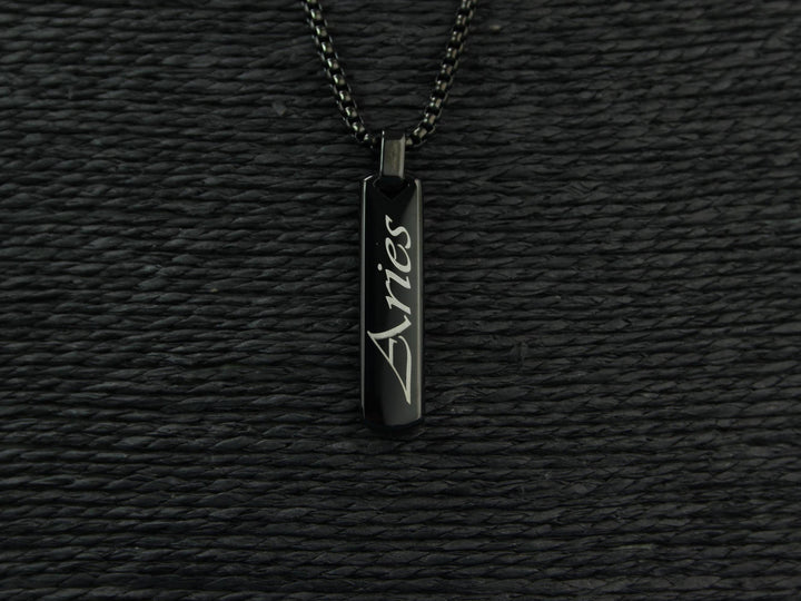 Personalised Zodiac Star Sign Bar Necklace