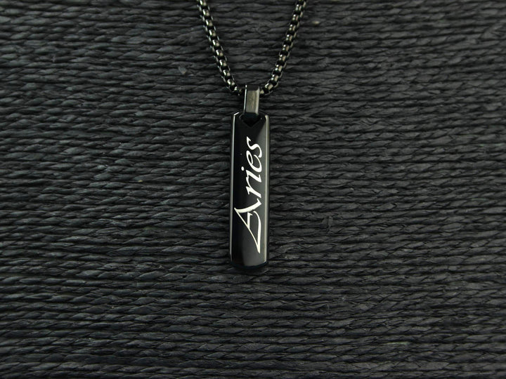 Personalised Zodiac Bar Necklace