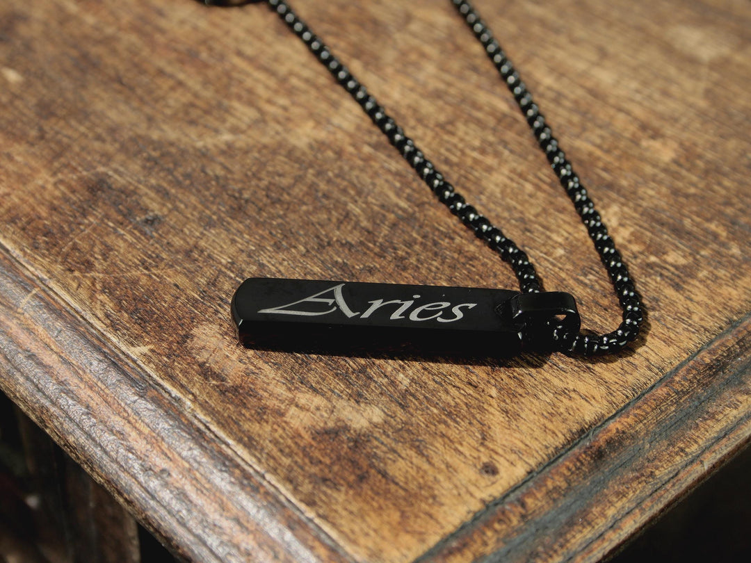 Personalised Zodiac Bar Necklace