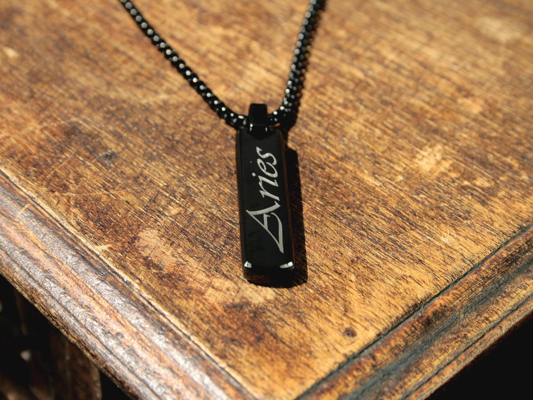 Personalised Zodiac Bar Necklace