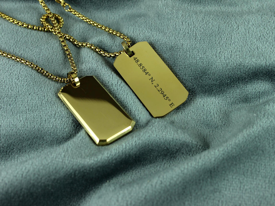 Gold Coordinates Necklace