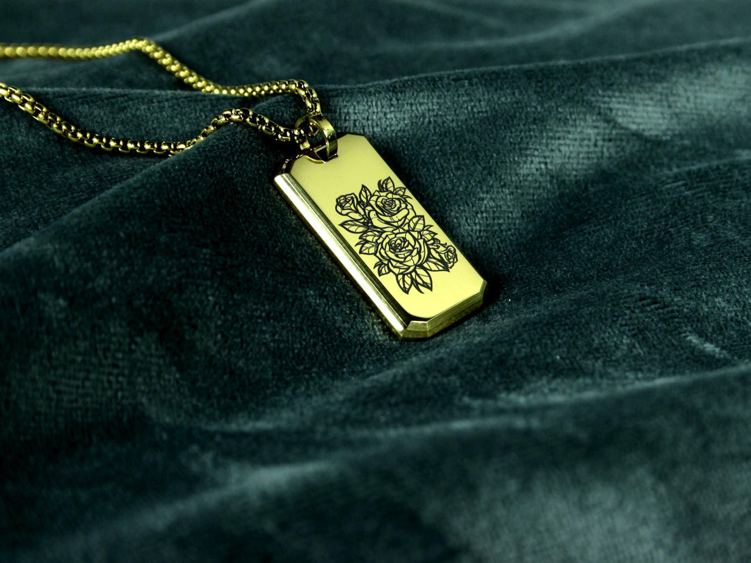 Personalised Jewellery Floral Pendant